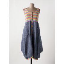 NID D'ABEILLE - Robe mi-longue bleu en coton - Femme - Taille 44 - Modz