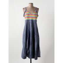 NID D'ABEILLE - Robe mi-longue bleu en coton - Femme - Taille 44 - Modz