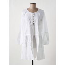 NID D'ABEILLE - Robe courte blanc en coton - Femme - Taille 40 - Modz