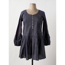 NID D'ABEILLE - Robe courte gris en coton - Femme - Taille 38 - Modz