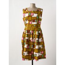 NID D'ABEILLE - Robe mi-longue jaune en coton - Femme - Taille 44 - Modz