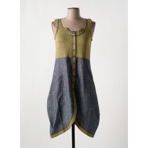 NID D'ABEILLE - Robe mi-longue jaune en coton - Femme - Taille 40 - Modz
