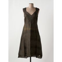 NID D'ABEILLE - Robe mi-longue marron en coton - Femme - Taille 40 - Modz