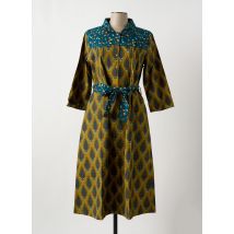 LES PIPLETT'S - Robe mi-longue jaune en coton - Femme - Taille 40 - Modz
