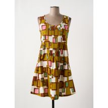 NID D'ABEILLE - Robe courte jaune en coton - Femme - Taille 38 - Modz