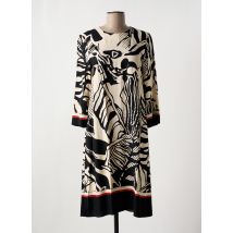 FABER - Robe mi-longue beige en viscose - Femme - Taille 36 - Modz