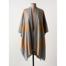 ESCORPION - Poncho gris en acrylique - Femme - Taille 38 - Modz