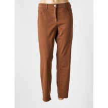 LUISA CERANO - Pantalon slim marron en coton - Femme - Taille 46 - Modz