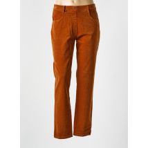 EAST DRIVE - Pantalon droit marron en coton - Femme - Taille 42 - Modz