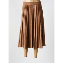 CHRISTINE LAURE - Jupe mi-longue marron en polyester - Femme - Taille 48 - Modz