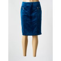 CHRISTINE LAURE - Jupe mi-longue bleu en polyester - Femme - Taille 42 - Modz