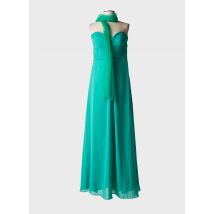 FASHION NEW YORK - Robe longue vert en polyester - Femme - Taille 38 - Modz