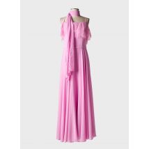 FASHION NEW YORK - Robe longue rose en polyester - Femme - Taille 38 - Modz