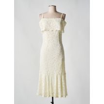 NINA LOO - Robe mi-longue beige en polyester - Femme - Taille 36 - Modz