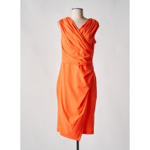 SONJA KIEFER - Robe mi-longue orange en polyamide - Femme - Taille 40 - Modz