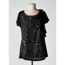 CREATIF PARIS - Top noir en polyester - Femme - Taille 40 - Modz