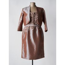 CREATIF PARIS - Ensemble robe marron en nylon - Femme - Taille 48 - Modz