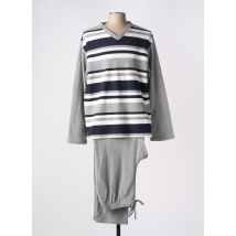 CHRISTIAN CANE - Pyjama gris en coton - Homme - Taille 46 - Modz