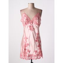 MARJOLAINE - Nuisette/combinette rose en soie - Femme - Taille 40 - Modz