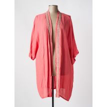 SPG WOMAN - Veste kimono rose en viscose - Femme - Taille 42 - Modz