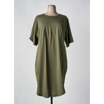 MAT. - Robe mi-longue vert en coton - Femme - Taille 52 - Modz