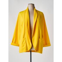POMME ROUGE - Blazer jaune en polyester - Femme - Taille 50 - Modz