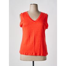 MALOKA - Top orange en lin - Femme - Taille 48 - Modz