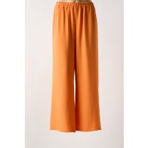 QUATRE VINGT JOURS - Pantalon large orange en polyester - Femme - Taille 44 - Modz