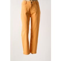 CISO - Jeans coupe droite jaune en coton - Femme - Taille 46 - Modz