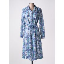 VALMODE - Robe mi-longue bleu en polyester - Femme - Taille 60 - Modz