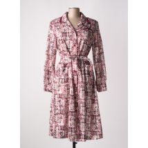 VALMODE - Robe mi-longue rouge en polyester - Femme - Taille 48 - Modz