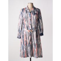 JSW PARIS - Robe mi-longue bleu en polyester - Femme - Taille 48 - Modz