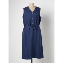VALMODE - Robe mi-longue bleu en polyester - Femme - Taille 44 - Modz