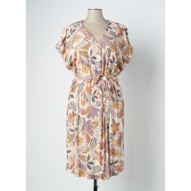 DIANE LAURY - Robe mi-longue orange en viscose - Femme - Taille 42 - Modz