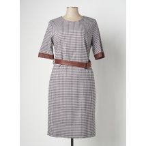 ESTEL COLLECTION - Robe mi-longue gris en coton - Femme - Taille 50 - Modz