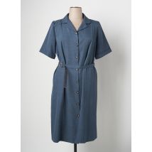 PLURIELLES - Robe mi-longue bleu en polyester - Femme - Taille 46 - Modz