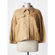 VAN-DOS - Veste casual blanc en lin - Femme - Taille 44 - Modz