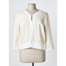 DIANE LAURY - Veste chic beige en lin - Femme - Taille 44 - Modz
