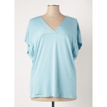 PAZ TORRAS - T-shirt bleu en viscose - Femme - Taille 40 - Modz