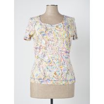 GEVANA - T-shirt beige en viscose - Femme - Taille 50 - Modz