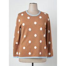 MARBLE - Pull marron en coton - Femme - Taille 46 - Modz