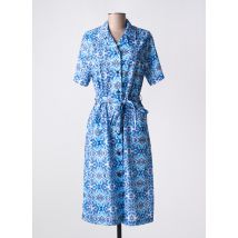 VALMODE - Robe mi-longue bleu en polyester - Femme - Taille 40 - Modz