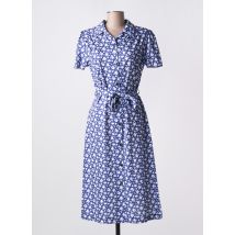 VALMODE - Robe mi-longue bleu en polyester - Femme - Taille 46 - Modz