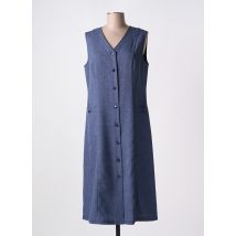 VALMODE - Robe mi-longue bleu en polyester - Femme - Taille 46 - Modz