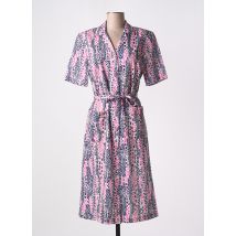 VALMODE - Robe mi-longue rose en polyester - Femme - Taille 38 - Modz