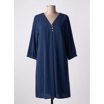 DIVAS - Robe mi-longue bleu en polyester - Femme - Taille 46 - Modz