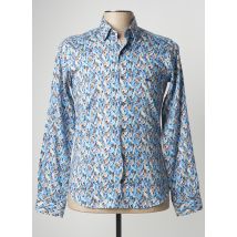 DARIO BELTRAN - Chemise manches longues bleu en coton - Homme - Taille S - Modz