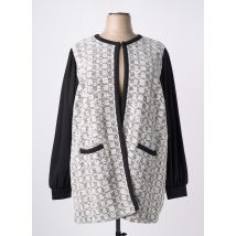 ZHENZI - Gilet manches longues gris en polyester - Femme - Taille 40 - Modz