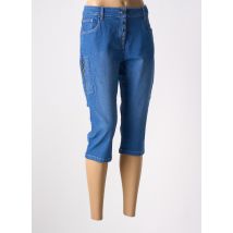 ZHENZI - Corsaire bleu en coton - Femme - Taille 52 - Modz