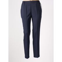 GEVANA - Pantalon droit bleu en polyester - Femme - Taille 38 - Modz